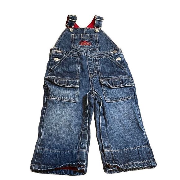 Retro Gymboree Train Overalls Size 12-18 Months - Picture 1 of 8